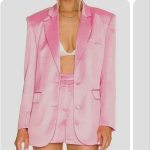 Ronny Kobo Pink Women's Blazer size small. New no tags. Return item. Defects.